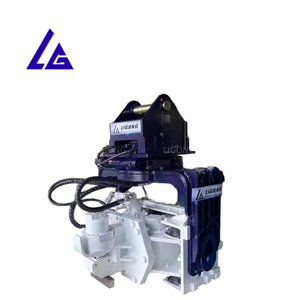 Il martello idraulico di Virbo, martello del mucchio usa la vibrazione ad alta frequenza per ridurre la resistenza del suolo e facilitare la penetrazione del mucchio. - Product Image 1