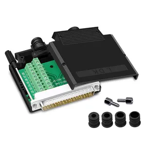 DB37 Solderless RS232 D-SUB Serial to 35-pin Port Terminal Male Female Adapter Connector with Case Long Bolts Nuts