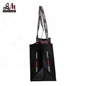Bolsa de Compras Reciclada de Tela No Tejida con Asa Larga, Diseño Simple, Bolsa Laminada de RPET - Product Image 6