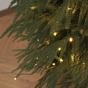 Sapin de Noël artificiel lumineux en PE en forme de feuille de saule, nouveau style, pour la décoration de Noël du salon et de la chambre - Product Image 2