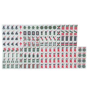 American <b>Mahjong</b> Full <b>Set</b> 30mm 152Pcs Portable With Cloth Bag Packaging - Product Image 1