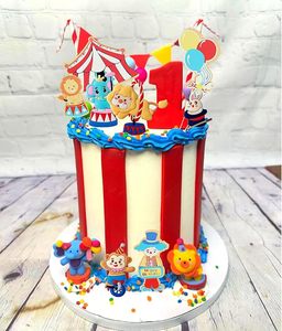<span class=keywords><strong>Cirque</strong></span> Gâteau Toppers Animaux Gâteau Décoration Carnaval Cupcake Topper Clown pour <span class=keywords><strong>Cirque</strong></span> Fête D'<span class=keywords><strong>anniversaire</strong></span> Bébé Douche Fournitures - Product Image 3