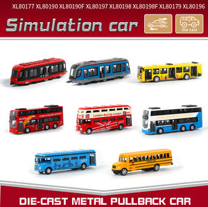รถบัสจำลองโลหะผสมสเกล 1:90 ผลิตตามสั่งจากโรงงาน ของเล่นรถหล่อขึ้นรูปจากโลหะผสมสังกะสี พร้อมฟังก์ชั่นเปิดประตู เหมาะสำหรับนักสะสมของเล่นรถยนต์ - Product Image 3