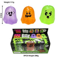 Jouet sensoriel souple phosphorescent Halloween pour soulager le stress, idéal comme cadeau ou pour les fêtes d'enfants