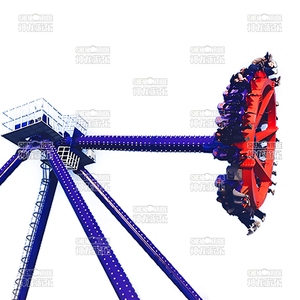 Fibra de vidrio Metal Gigante Frisbee Péndulo Paseos Big Thrill Equipo de parque de atracciones para Centro Comercial Carnival Meteor Hammer - Product Image 1