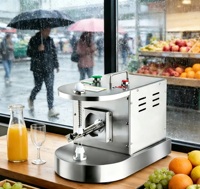 Automatische roestvrijstalen groente- en fruitenschilmachine Schil-appelmachine Sinaasappelschiller Hoge productiviteit 220V 80W