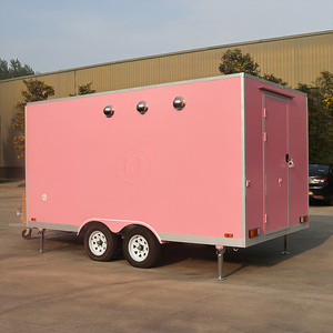 Remolque de Comida Móvil Personalizado Chammp Rosa con Ventana y Toldo, Carrito de Comida Comercial para Café y Negocios de Comida Callejera - Product Image 6