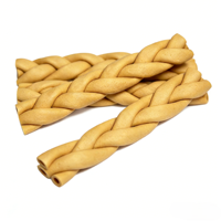 Pal's Delight, Snacks para Perros de 6 Pulgadas con Sabor a Leche, 4 Unidades, 160 g, Altos en Proteínas, Fáciles de Digerir, Sin Hueso, Enriquecidos con Vitaminas y Minerales, de Piel de Cerdo