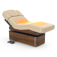 Table de massage électrique Lynn-Heaven de type basique avec mécanisme manuel/amortisseurs à gaz et accoudoir avant réglable