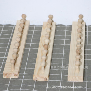 Machine à tricoter modulaire en bois pour couvertures et écharpes, équipement de tricot artisanal en bois plat simple pour le bricolage - Product Image 1