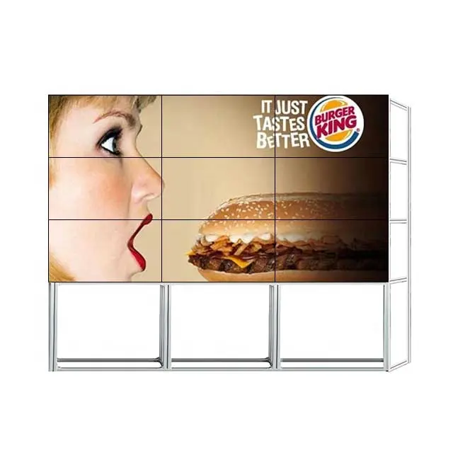 Newest 46 49 55Inch Indoor 4k Big LCD Screen Advertising Display Digital Signage Player 55Inch LCD Video Wall