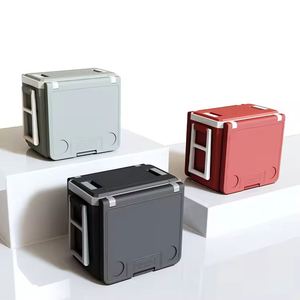32 Liters Outdoor Camping Multifunctional <b>Portable</b> Folding <b>Table</b> and Chair Car Outdoor Camping Cooler Box - Product Image 5
