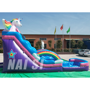 Toboggan aquatique gonflable Princesse violet <span class=keywords><strong>pour</strong></span> filles, <span class=keywords><strong>avec</strong></span> <span class=keywords><strong>piscine</strong></span> à éclaboussures intégrée, hybride, <span class=keywords><strong>pour</strong></span> usage commercial - Product Image 5