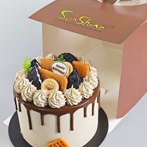 Sunshine Wholesale <b>White</b> Tall <b>Box</b> Pastry Food <b>Box</b> with Handle Customization for Wedding Labobo Cake <b>Box</b> - Product Image 5