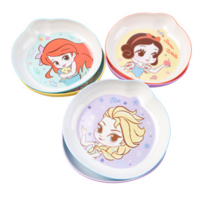 Vaisselle pour enfants <span class=keywords><strong>Disney</strong></span> Vaisselle en mélamine Assiette avec Elsa Anna Blanche-Neige Belle Ariel Aurore <span class=keywords><strong>Raiponce</strong></span> Mickey - Product Image 3