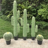 Ornement d'intérieur/extérieur Minmei Pavilion, cactus scandinave, en plastique, une seule pièce, plantes tropicales, arbustes, arbres, intérieur