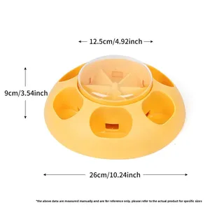 Juguetes de rompecabezas para perros, comedero interactivo tipo push para gatos pequeños y medianos, dispensador de comida lenta, tazón de almacenamiento - Product Image 5