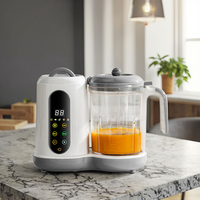 Robot culinaire intelligent XQS pour bébé, en matériau PP, 450W, mixeur multifonction électrique, préparateur de compléments alimentaires, hachoir, cuiseur vapeur, portable 1