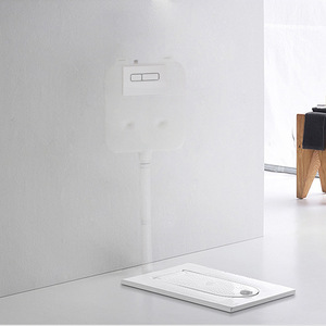 Cisterna de inodoro empotrada de doble descarga de PP de alto impacto para proyectos de ingeniería de renovación de baños en el hogar y hoteles - Product Image 3