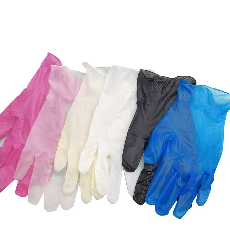 Gants en vinyle jetables, 100 pièces, en PVC, de qualité alimentaire, Non Latex