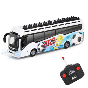 <span class=keywords><strong>Bus</strong></span> télécommandé QS à <span class=keywords><strong>prix</strong></span> abordable, thème urbain, avec éclairage multi-échelles et simulation de véhicule, jouet pour enfants, idéal comme cadeau - Product Image 1