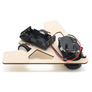 Wooden <b>Diy</b> Robot Car <b>Kit</b> For Kids Stem Education With Battery Powered Motor And Wheels 7-9 Years Old - Product Image 2