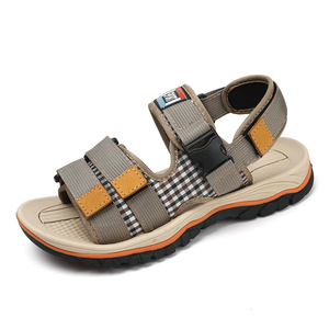 공장 가격 남성 야외 수제 대형 샌달 렌 샌들 통기성 트렌드 다목적 캐주얼 비치 신발 - Product Image 1