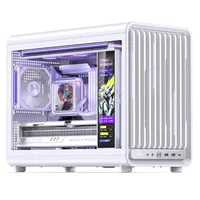 New Jonsbo D33 BK/WH Mini-ITX / Micro-ATX Mid Tower Computer Case Black Mini Mesh Case Desktop Micro ATX Chassis Portable case