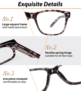 Monture <span class=keywords><strong>de</strong></span> lunettes classique pleine monture pour femmes et hommes, lunettes <span class=keywords><strong>de</strong></span> lecture carrées - Product Image 5