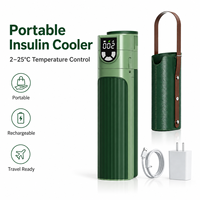 Réfrigérateur portable pour stylo à insuline avec affichage de la température en temps réel, rechargeable, pour médicaments diabétiques, pliable, idéal pour les voyages