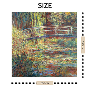 Reproduction des <span class=keywords><strong>Nénuphars</strong></span> <span class=keywords><strong>de</strong></span> <span class=keywords><strong>Claude</strong></span> <span class=keywords><strong>Monet</strong></span>, Harmonie Verte, Impression Numérique, Toile Écologique, Décoration Murale Paysagère, Impressionnisme à l'Huile - Product Image 2