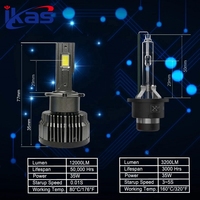 Suministro de Fábrica: Faros LED para Coche D1S D2S D3S D4S D5S 6000LM/12000LM 55W, D1R D2R D3R D4R