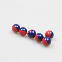 Billes de paintball personnalisées en gros, double couleur, calibre 0.68, rouge/bleu, couleur OEM pour les joueurs de paintball