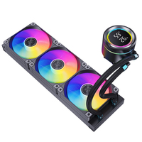 Enfriador Líquido para CPU SNPWMAN de 360 mm, Ventiladores PWM Silenciosos ARGB, Radiador de Refrigeración por Agua de Triple Fila para Computadora de Escritorio