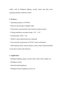 Vendita calda componente di elettroni Hilink 10GHz sensore umano sensore Radar X-banda Radar Chip Micro modulo di rilevamento del movimento - Product Image 5