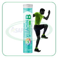 Comprimés composés de vitamine B1 B6 B12 d'Ausreson suppléments comprimés effervescents complexes de vitamine B en vrac OEM de multivitamines