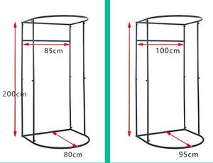 Vestidor de vestuario emergente portátil móvil/estante de exhibición sala de montaje portátil <span class=keywords><strong>para</strong></span> ropa - Product Image 6