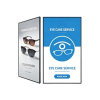 Affichage publicitaire numérique LCD mural OEM de 43 pouces, cadre ultra-fin, haute luminosité, FHD, avec système CMS Cloud