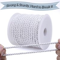 Ceinture de corde torsadée à trois brins 10 mètres en nylon de soie tissé à la main bricolage décoration de la maison de noël rideau cravate pour vêtements chaussures