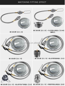 屋外キャンプハイキングストーブバーナーアダプタースプリットタイプファーネスガスカートリッジシリンダーガスタンクアダプターアダプター - Product Image 2