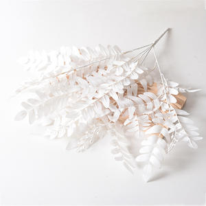 Sutra plastik buatan tangan dekoratif hijau uir daun dan bunga Bunch untuk kembali ke sekolah - Product Image 6