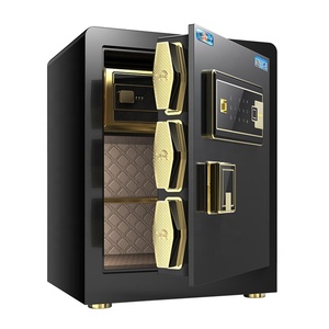 Factory Supply 450*380*320mm Fingerprint Safe Touch screen LED display Drawer Safe Box Hotel Hidden Cabinet