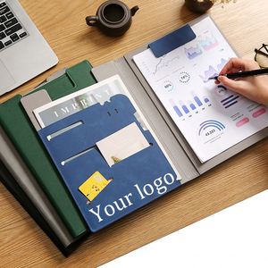 Corporate Office A4 Pu Leather <b>File</b> <b>Folder</b> Presentation Custom Document Bag Portfolio <b>Folders</b> - Product Image 4