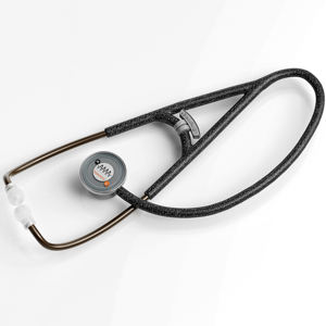 Tubo de impresión clínica personalizada cardiología Acero inoxidable Binaural tubo clínico estetoscopio piezas al por mayor estetoscopio de doble cabeza - Product Image 5