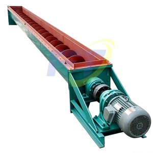 Convoyeur à vis hélicoïdal sans arbre de type U de 400 mm pour le transport de boues, granulés, poudre, sable et gravier - Product Image 3