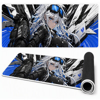 Grand tapis de bureau gaming à motifs ethniques, tapis de souris étendu, base antidérapante, surface lavable, décoration de bureau, impression personnalisée