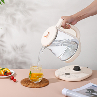 Bouilloire Électrique en Verre 1,8L 800W Multifonctionnelle avec Contrôle Numérique de la Température et Arrêt Automatique pour Maison et Hôtel