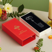 Boîte d'emballage de haute qualité de style tiroir, petites boîtes cadeaux pour clés avec tiroir coulissant pour clés