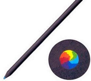 Lápices de Madera Negros Personalizados de 7 Colores con Colores Arcoíris Preafilados para BTS - Product Image 1