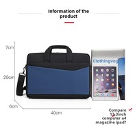 Sac pour ordinateur portable léger et portable, en tissu nylon durable, sacoche bandoulière, étui pour ordinateur portable 15,6 pouces, sac à dos de bureau